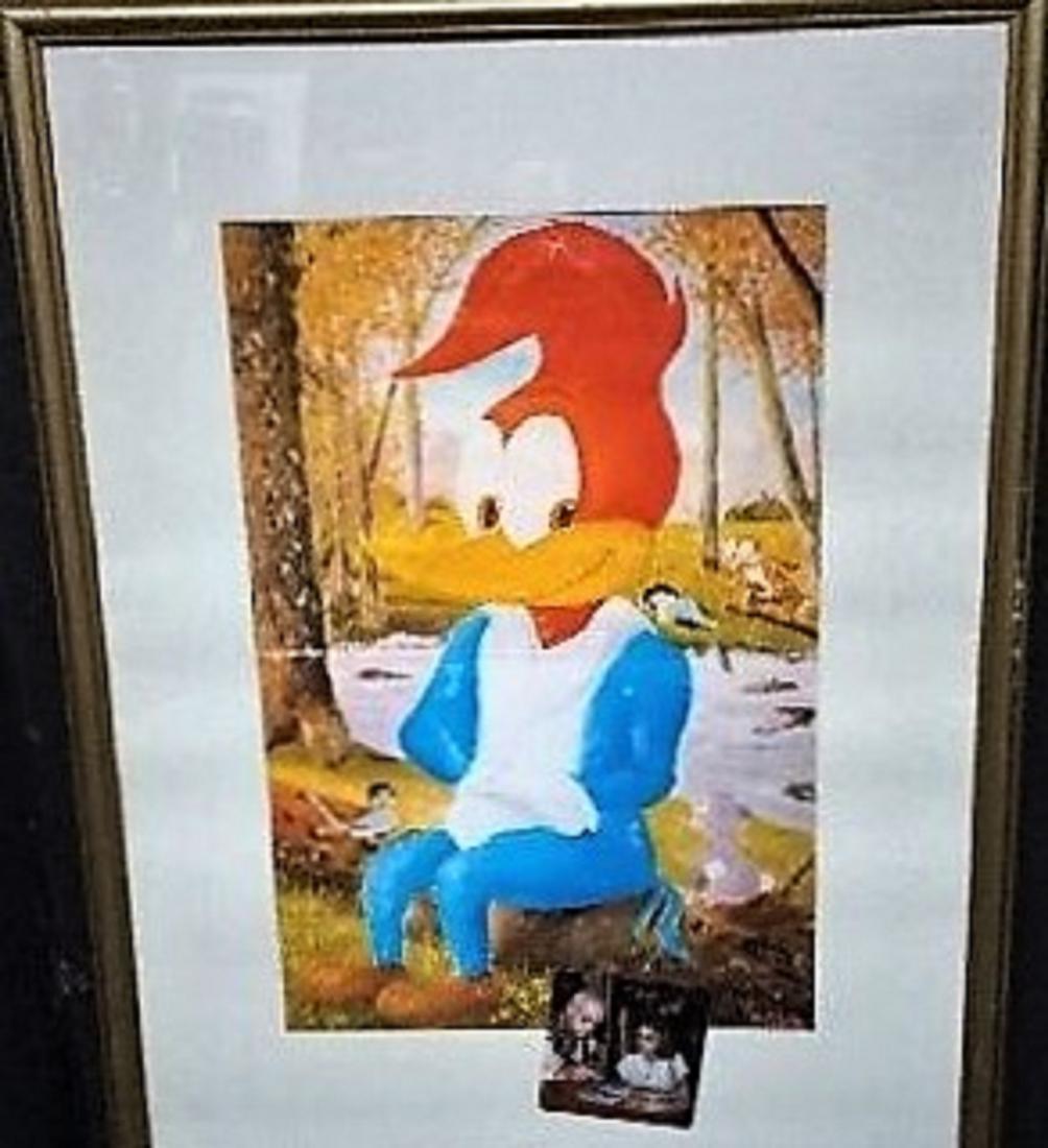 Walter Lantz Hand Signed Woody Woodpecker Print. (1 of 8)