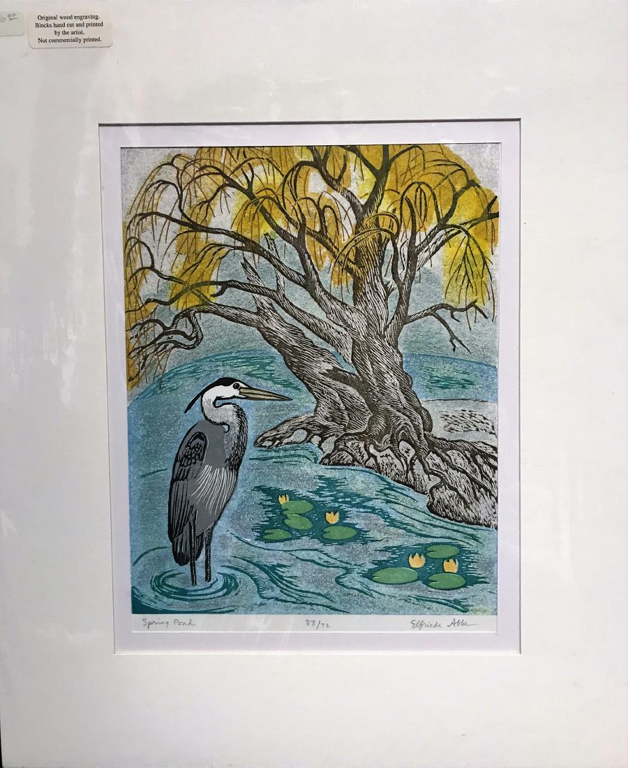 Elfriede Abbe L/E Lithograph Spring Pond (1 of 12)