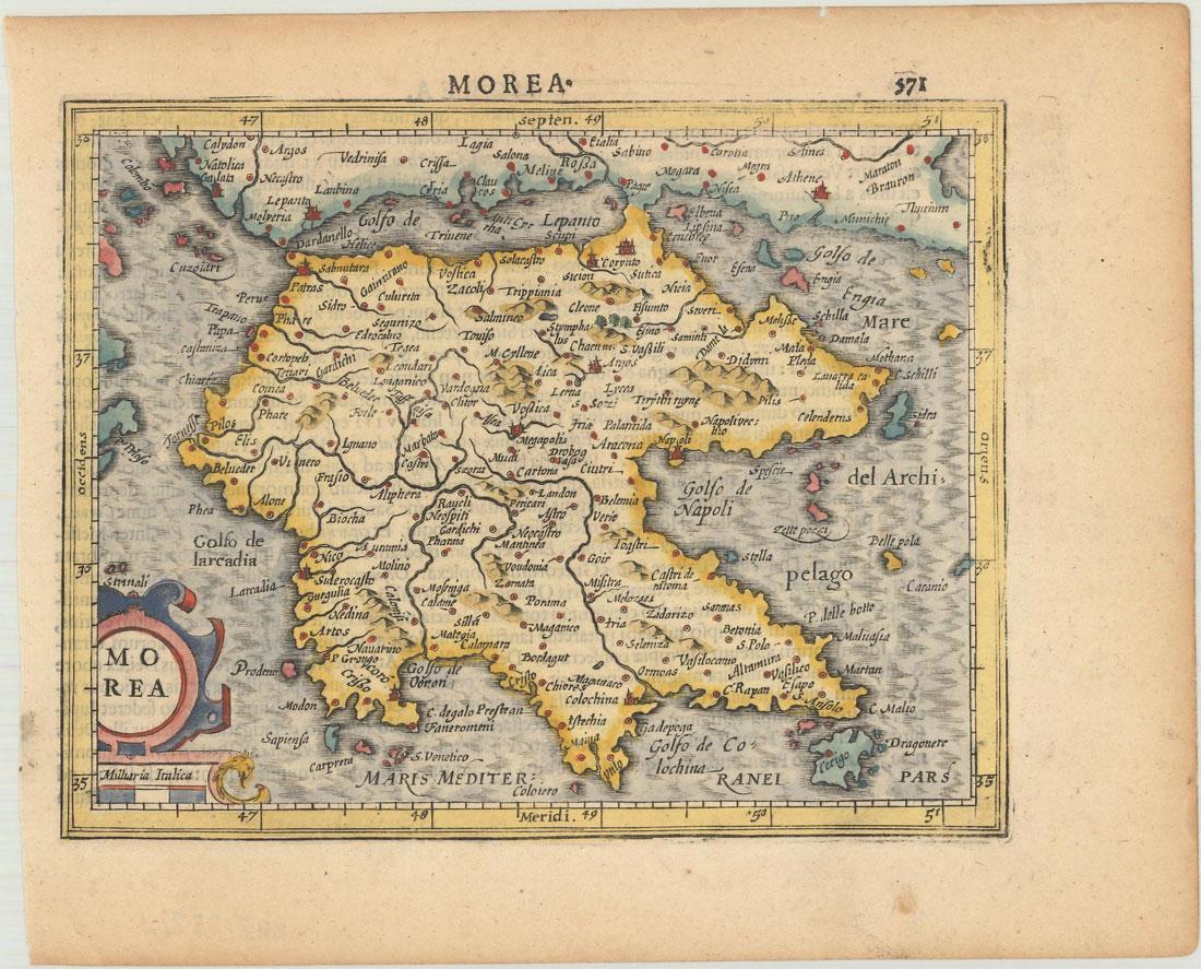 MAP - Southern Greece. Mercator (1 of 1)