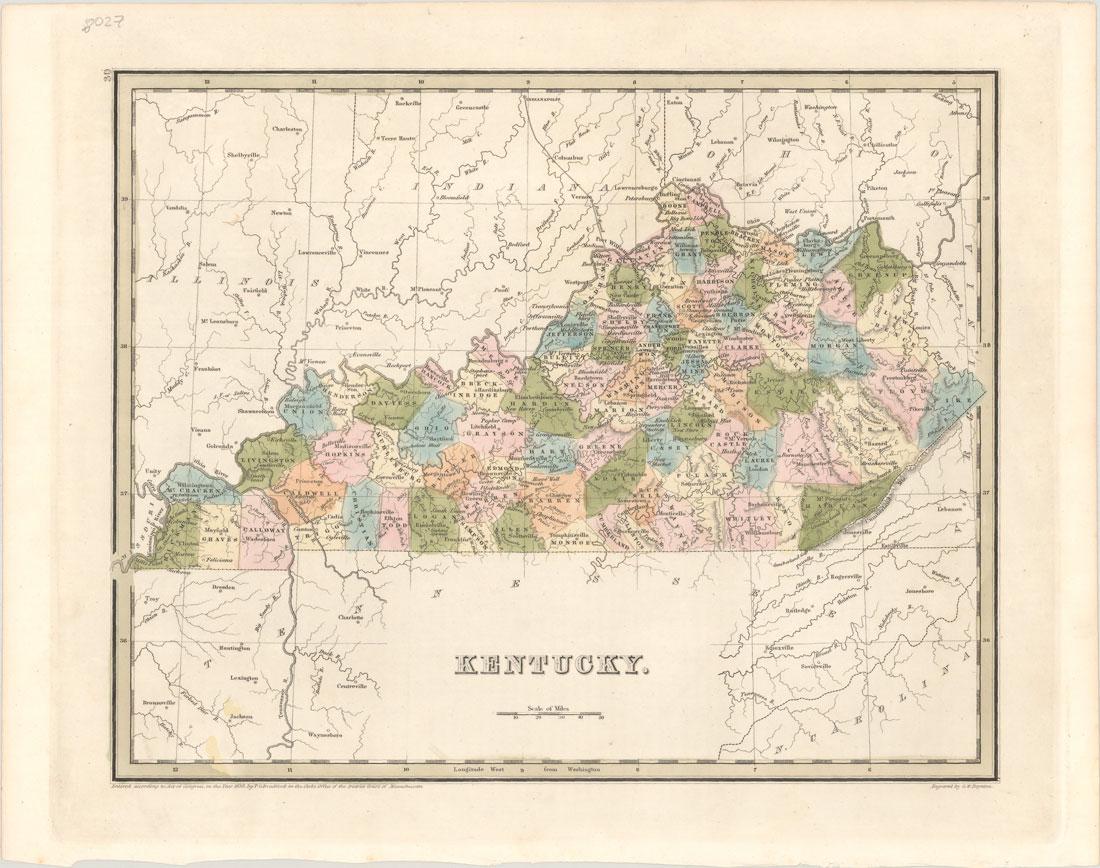 Maps, Kentucky, Ohio, Indiana, Bradford