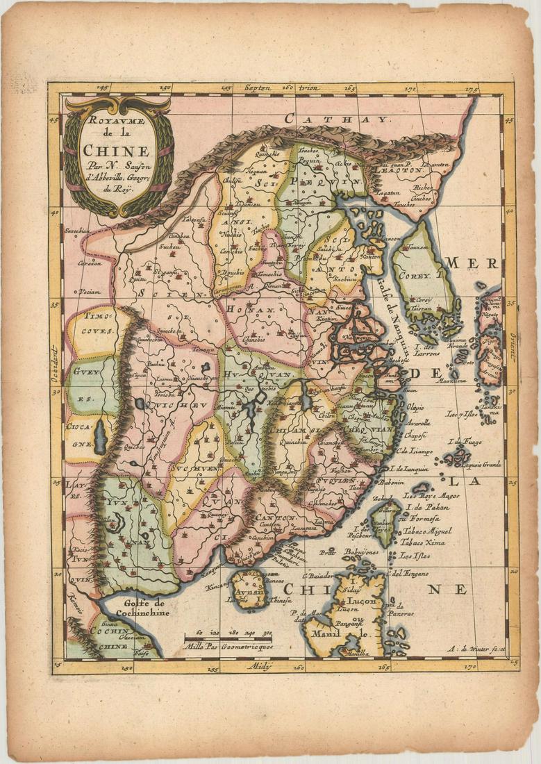 MAP, China & Korea, Sanson (1 of 1)