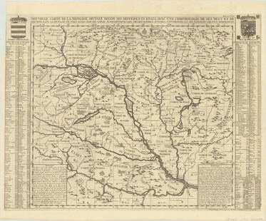 MAP, Hungary, Chatelain: Southern Europe, Hungary. Henry Abraham Chatelain, Nouvelle Carte de la Hongrie Divisee Selon ses Differents Etats, avec une Chronologie de ses Ducs et de ses Rois..., from Atlas Historique, 1720 (cir