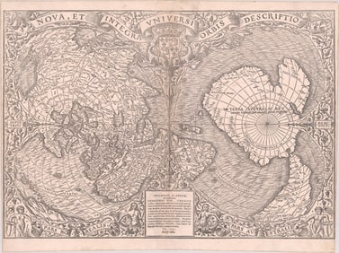Oronce Fine Double-Cordiform World Map (1531)