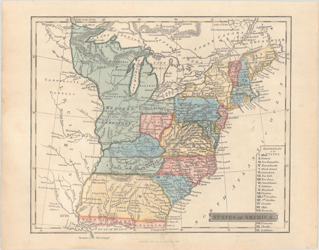MAP, Eastern USA, Fisher & Sons (1 of 1)