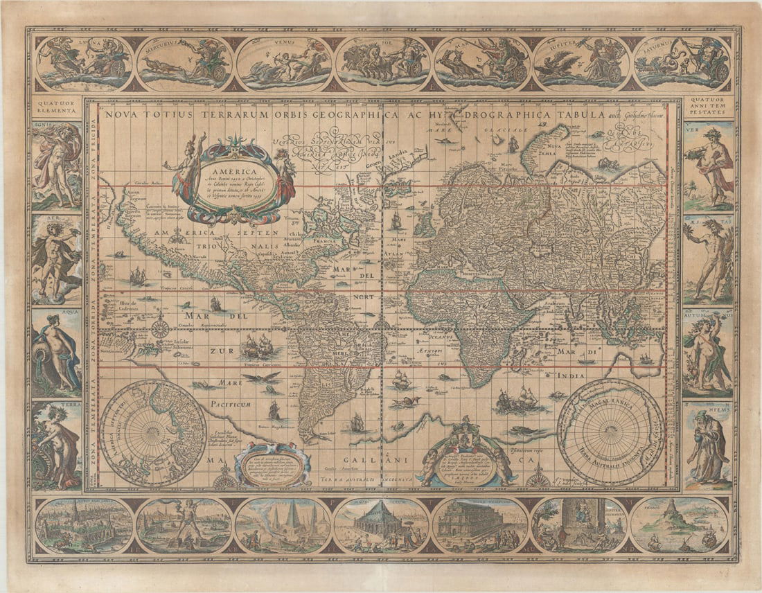 MAP, World, Blaeu