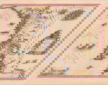 MAP, New England USA, Blaeu