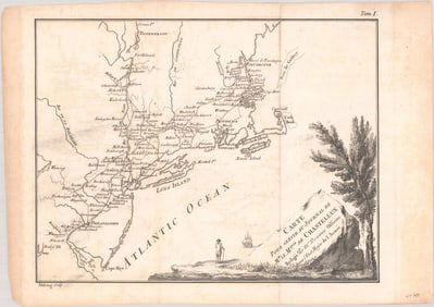 MAP, New England USA, Chastellux