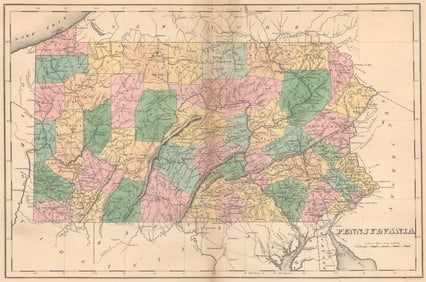 MAP, Pennsylvania, Carey & Lea