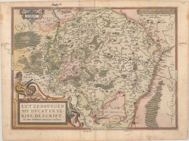 MAP, Luxembourg, Ortelius