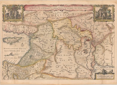 MAP, Middle East, Visscher
