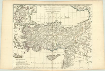 MAP, Turkey & Syria, Anville