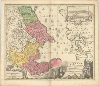 MAP, Caspian Sea, Homann