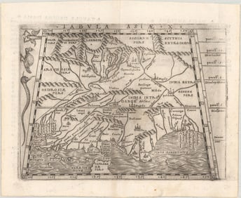 MAP, India & Sri Lanka, Gastaldi