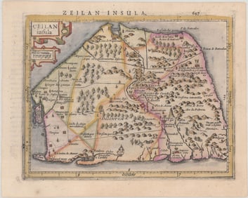 MAP, Sri Lanka, Mercator