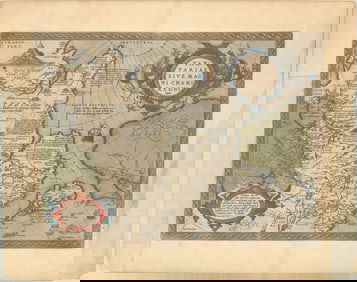 MAP, North Pacific Ocean, Ortelius