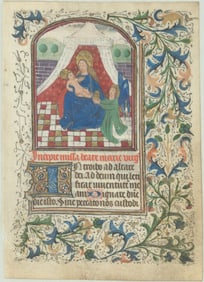 BIBLE LEAF, Medieval Manuscripts, Anon.