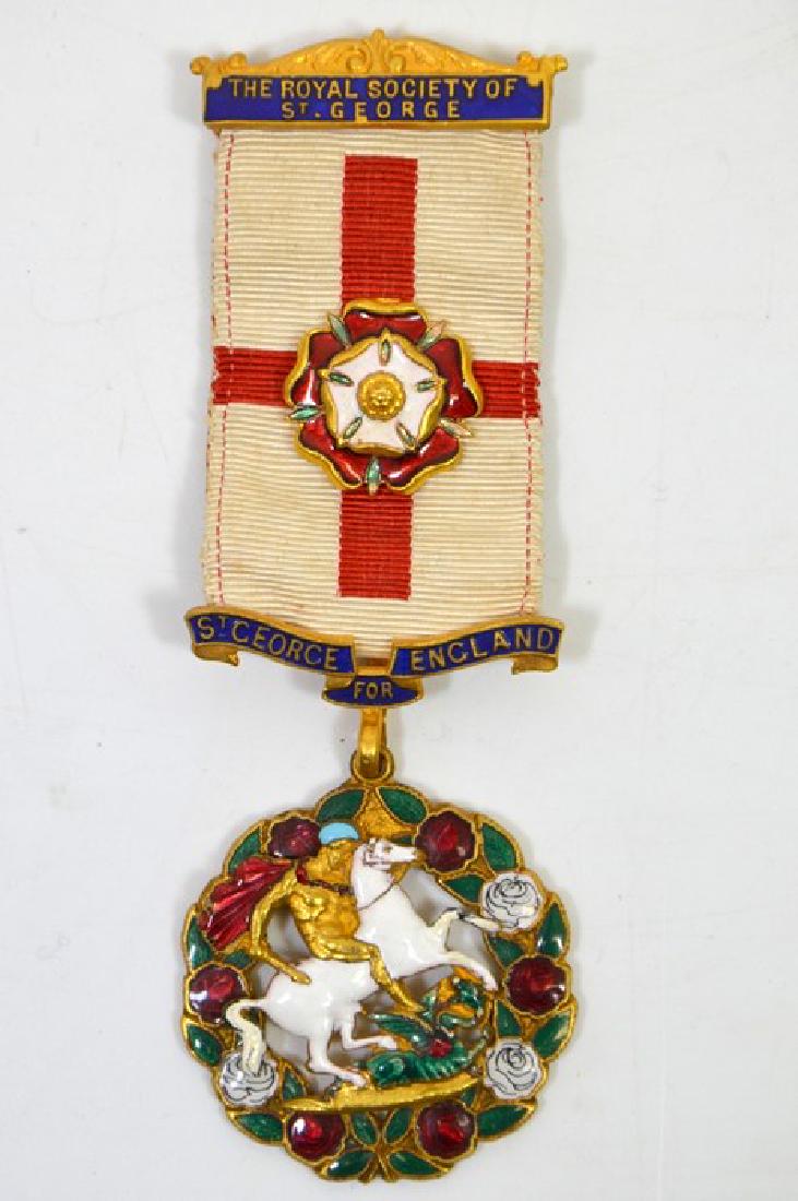 The Royal Society of St George, bronze gilt and (1 of 2)