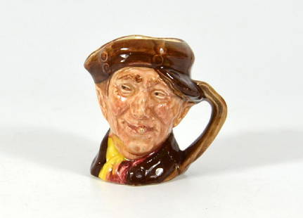 A Royal Doulton miniature size character jug, Pearly: A Royal Doulton miniature size character jug, Pearly Boy. D6525.