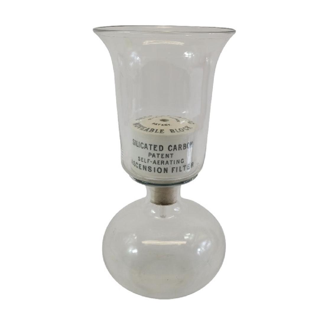 A late 19th Century glass Silicated Carbon Water Filter (1 of 4)