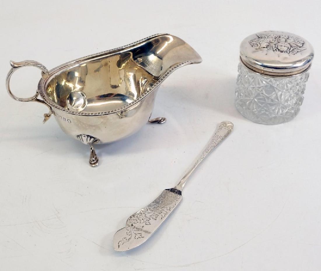A George V silver sauce boat, Harrods Ltd., London (1 of 1)