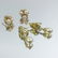 Two pairs of pearl and diamond earrings, set in yellow