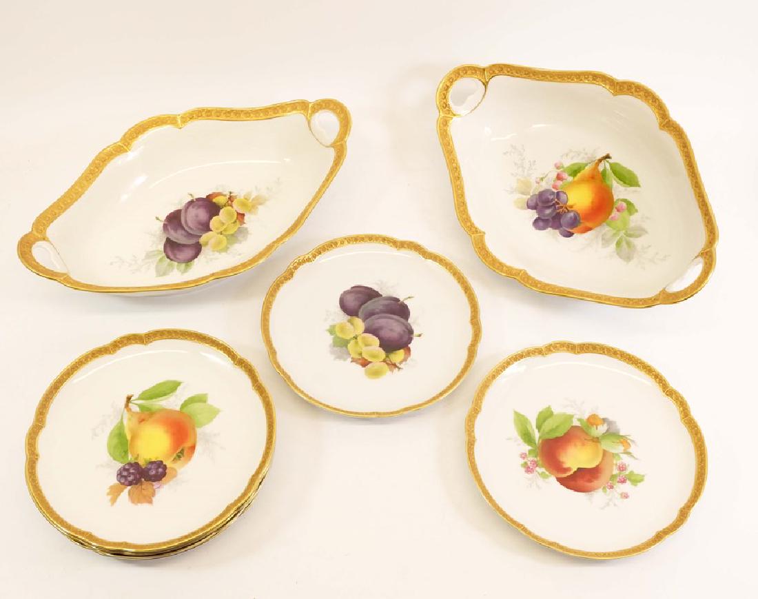 A Rosenthal dessert service, circa 1960s, painted with (1 of 7)