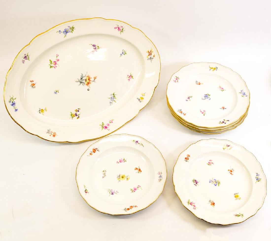 A Meissen floral spring part dinner service, 20th (1 of 8)