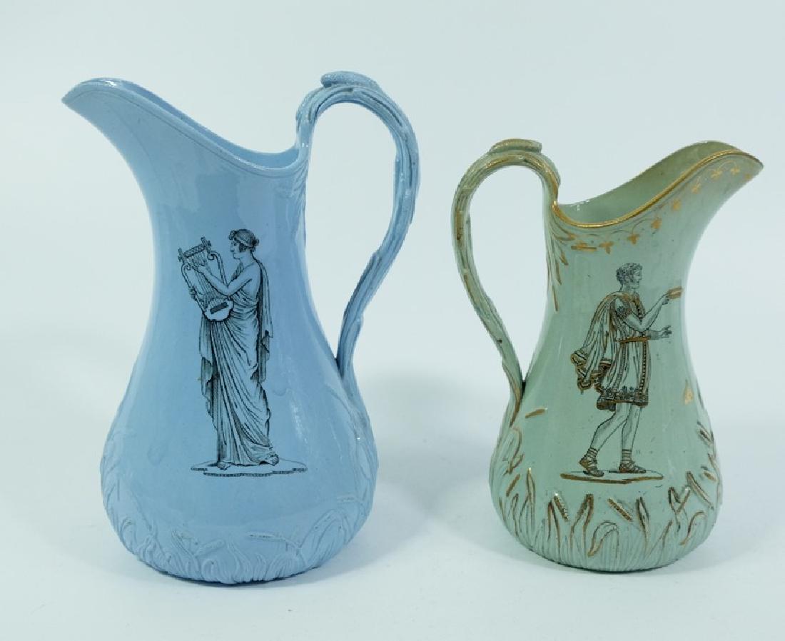 Two Thomas Till and son Neoclassical pottery jugs, (1 of 4)