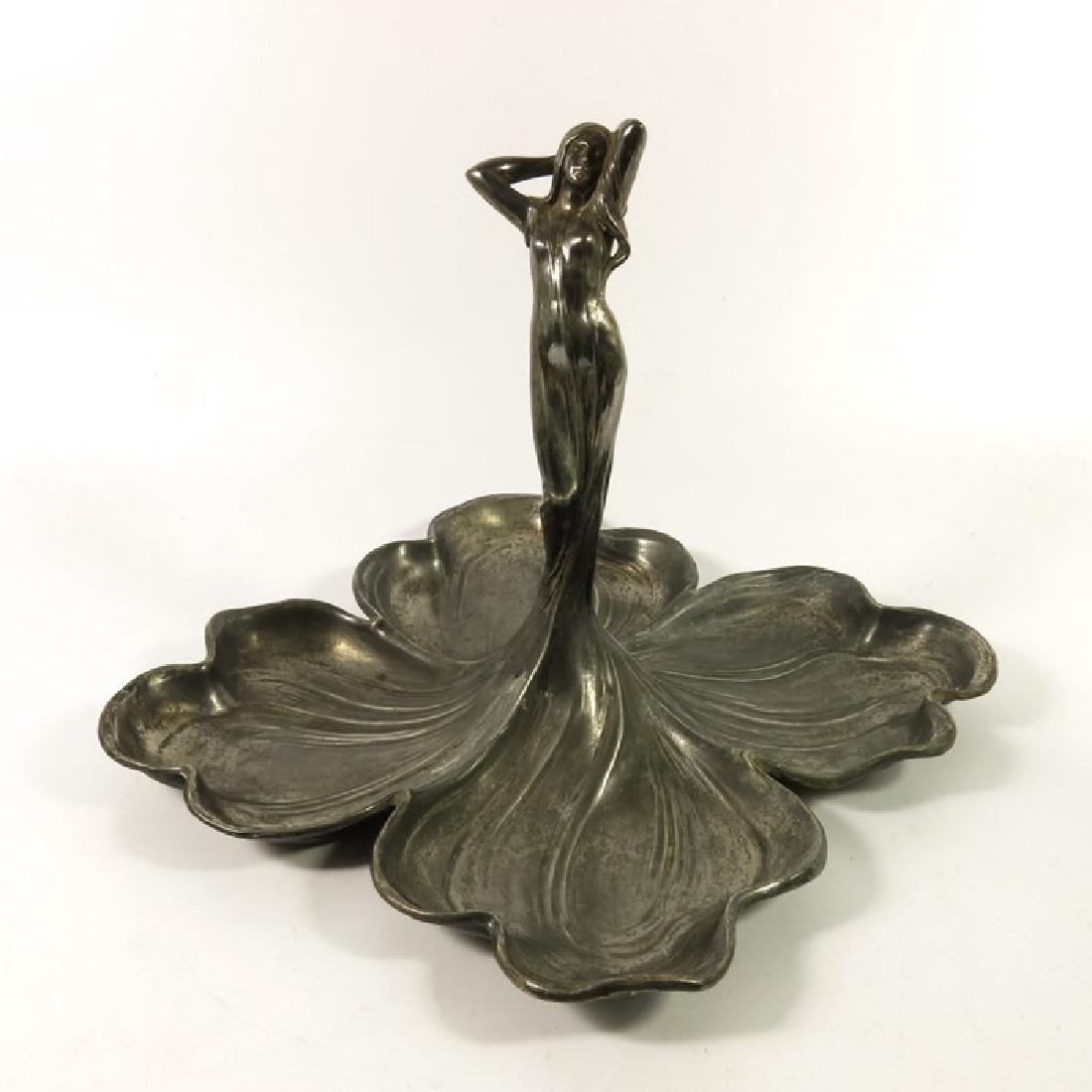WMF, a Jugendstil silver plated figural dish, model (1 of 8)