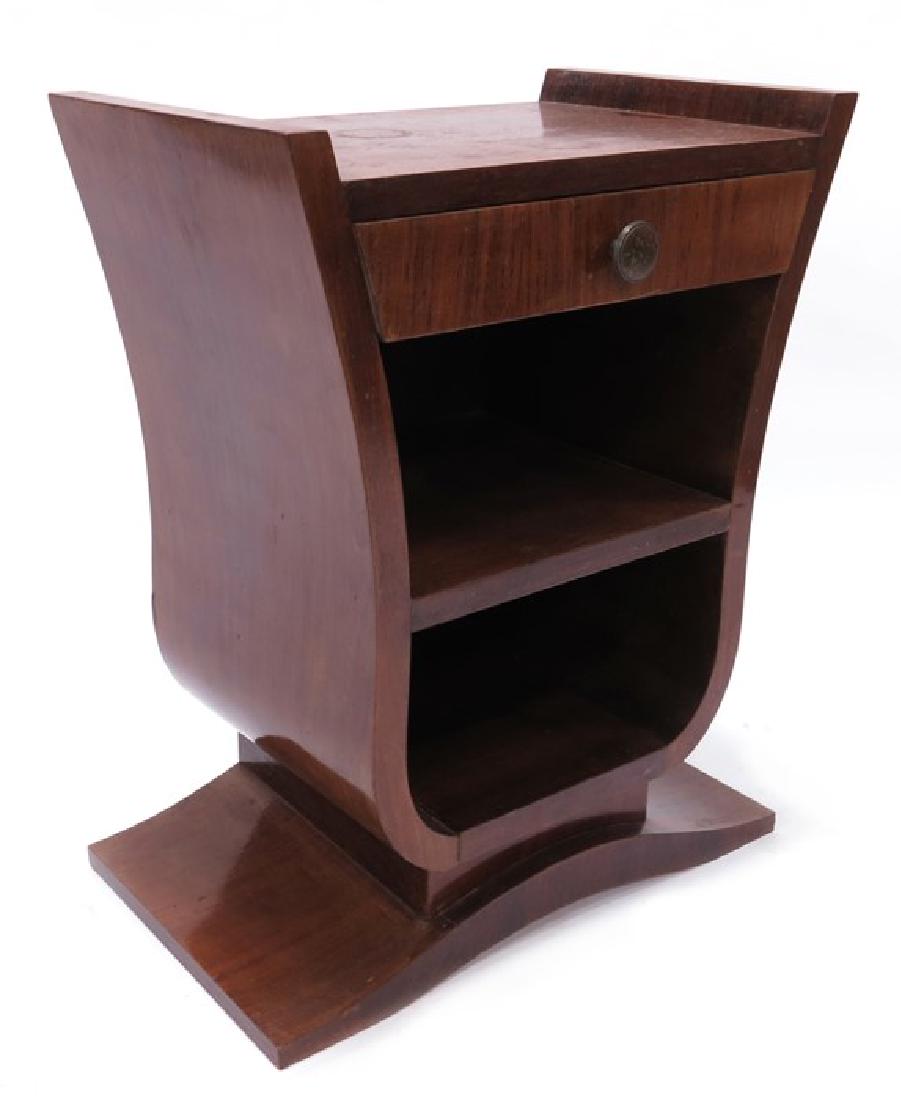 A French Art Deco walnut cabinet or side table, in the (1 of 1)