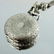 A Victorian silver fob watch on chain, chased, the dial - 2