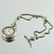 A Victorian silver fob watch on chain, chased, the dial - 5