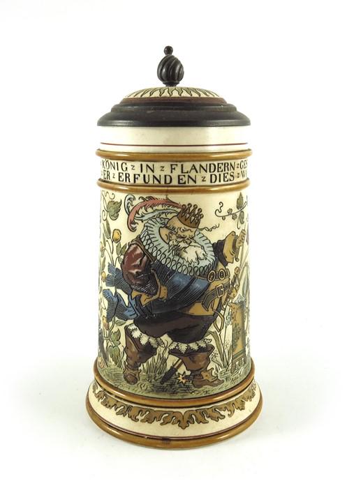 Mettlach, Villeroy and Boch, a half litre stein, (1 of 7)