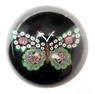 Paul Ysart, millefiori butterfly on black ground, with