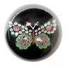 Paul Ysart, millefiori butterfly on black ground, with