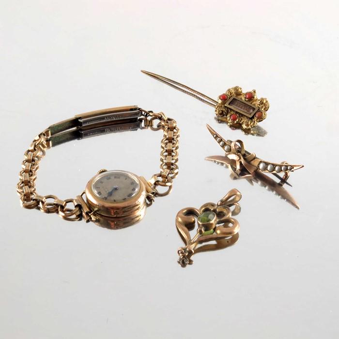 A selection of jewellery and two watches. To include a (1 of 3)