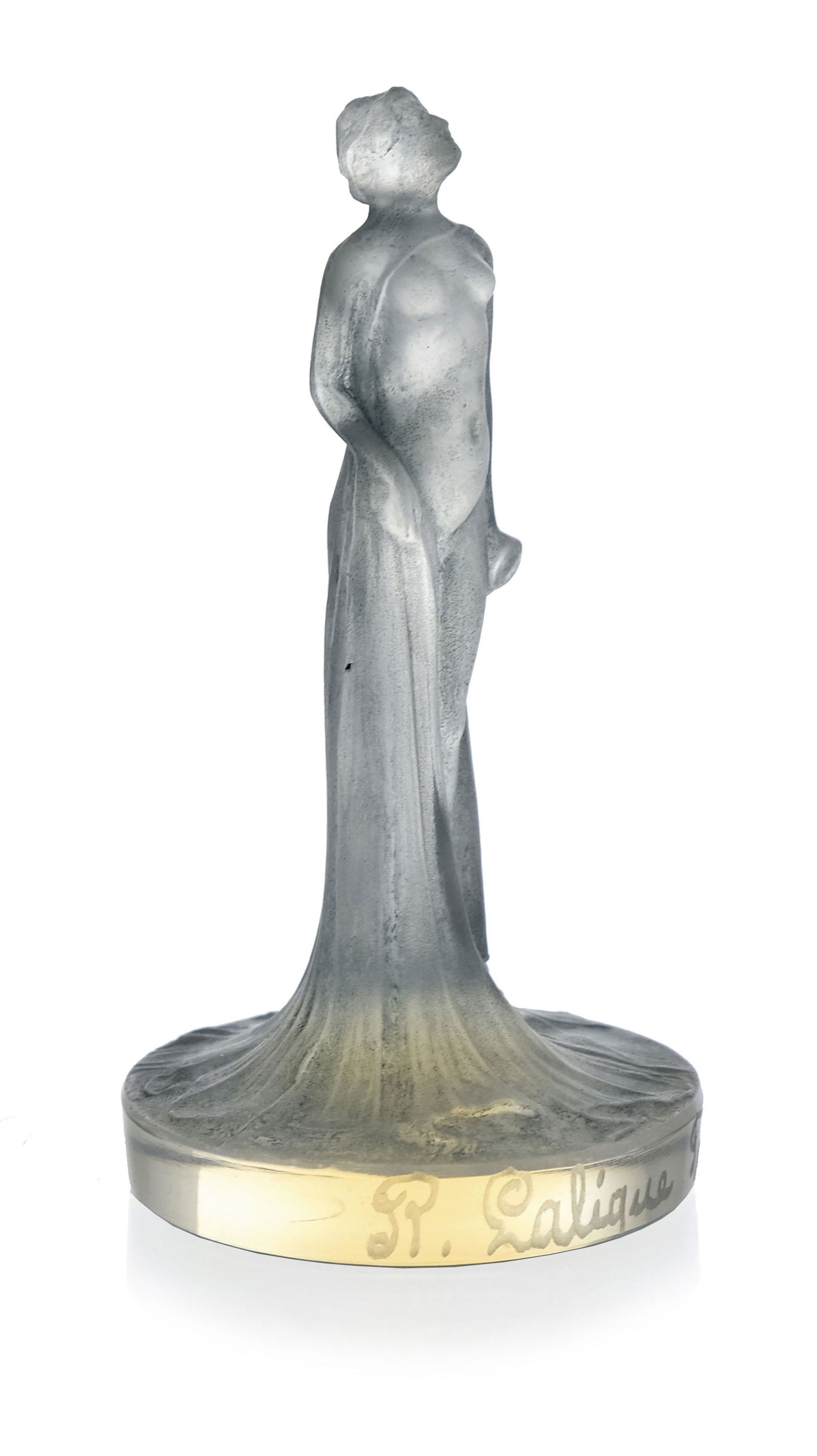 Rene Lalique, a Statuette Drapee opalescent glass (1 of 5)