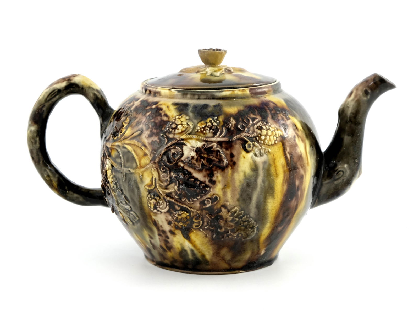 A Staffordshire teapot of Whieldon type, (1 of 1)