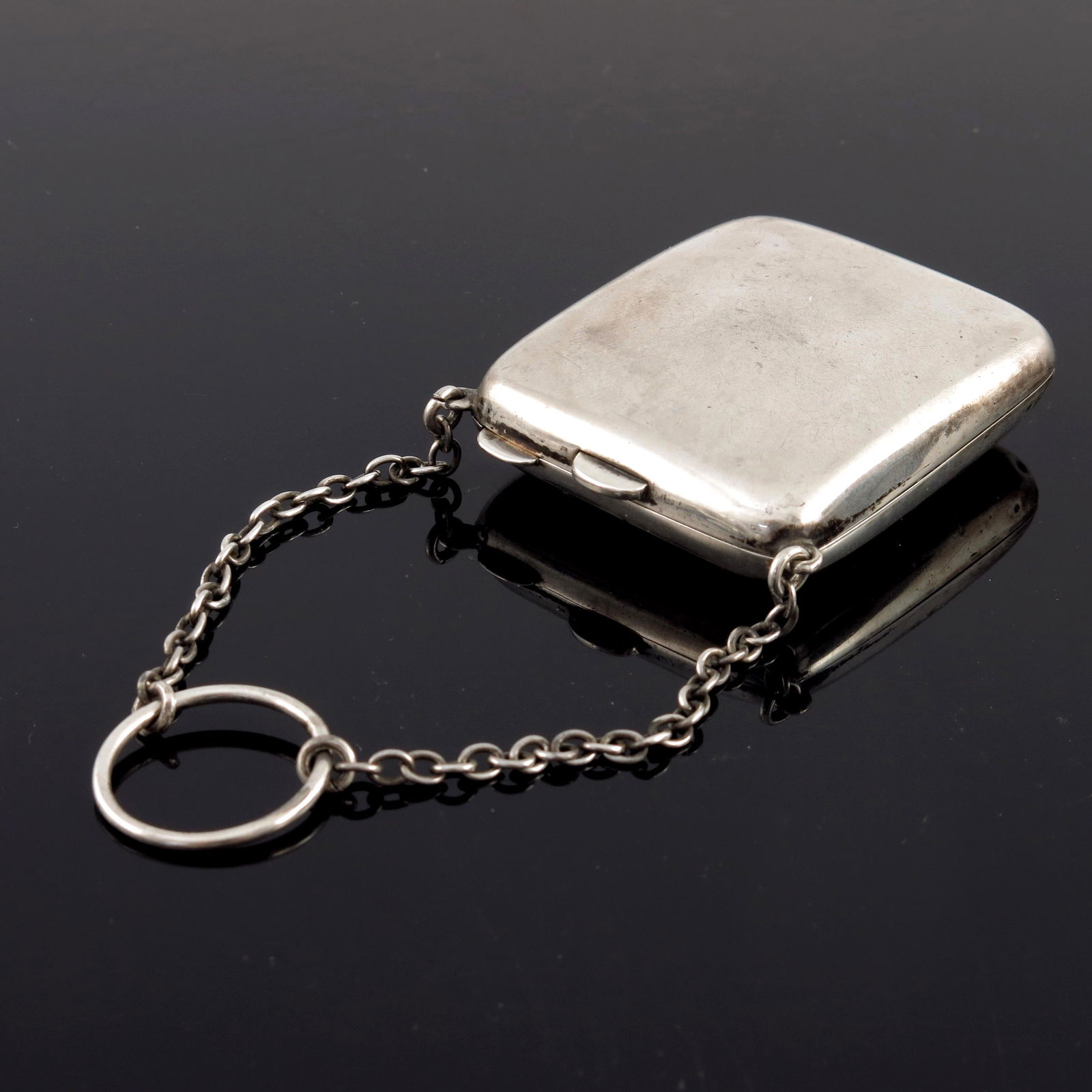 A George V silver compact purse, Mappin (1 of 5)