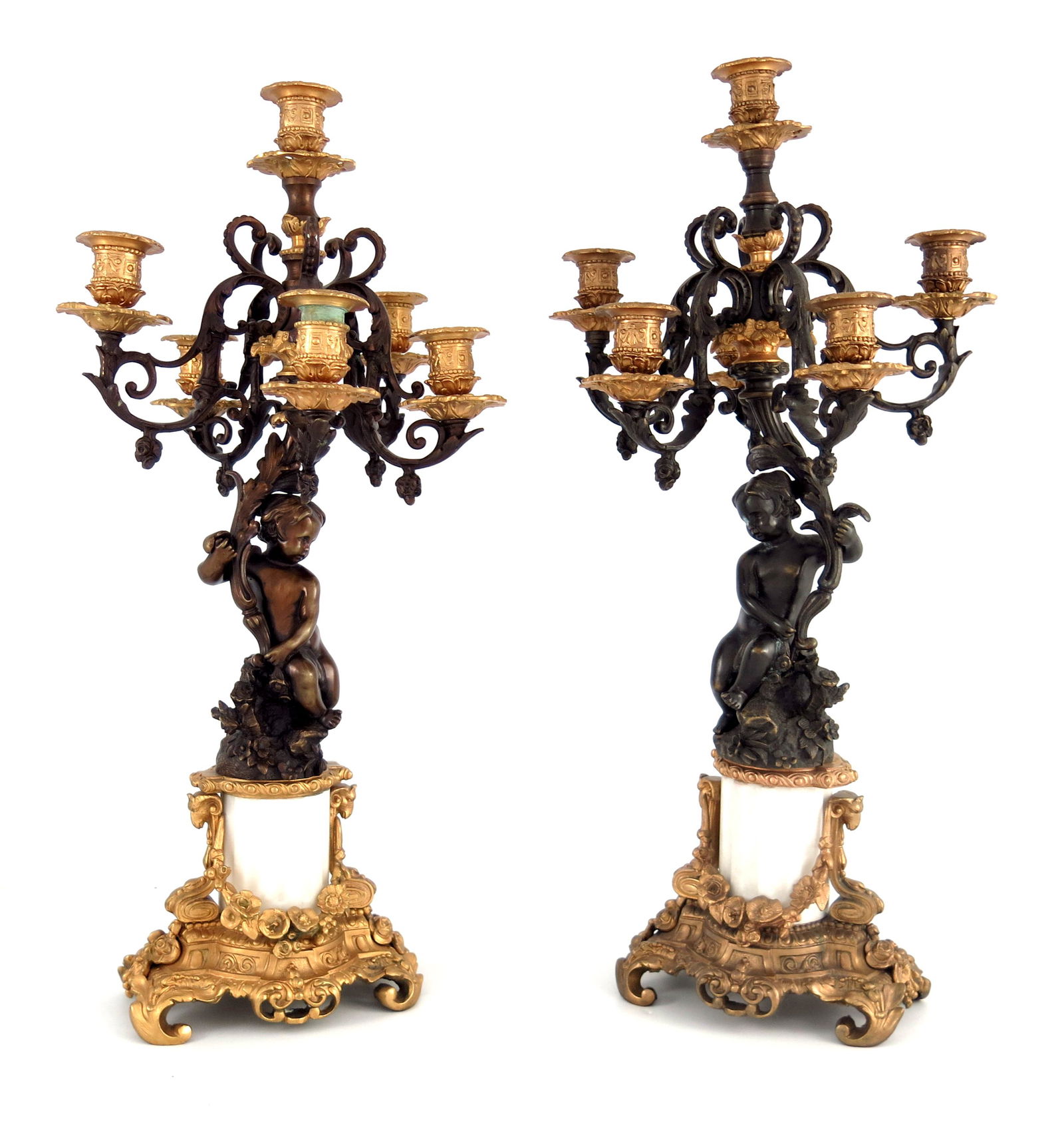 A pair of late 19th Century French ormol (1 of 15)