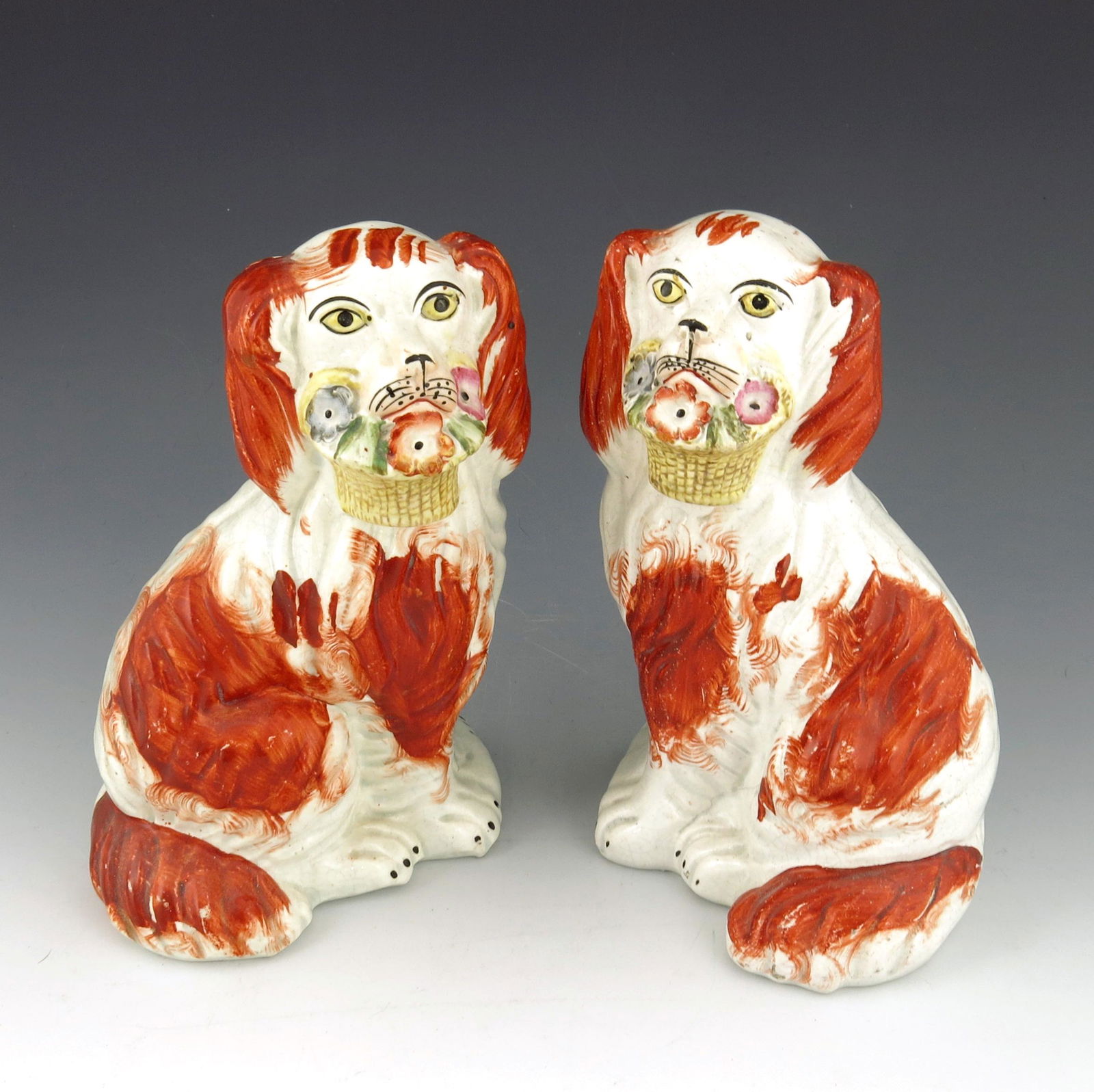 A pair of Staffordshire dog figures, cir (1 of 1)