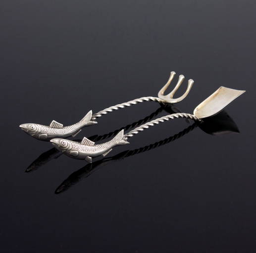 A pair of Latvian silver sardine servers Jul 29, 2022 Kinghams