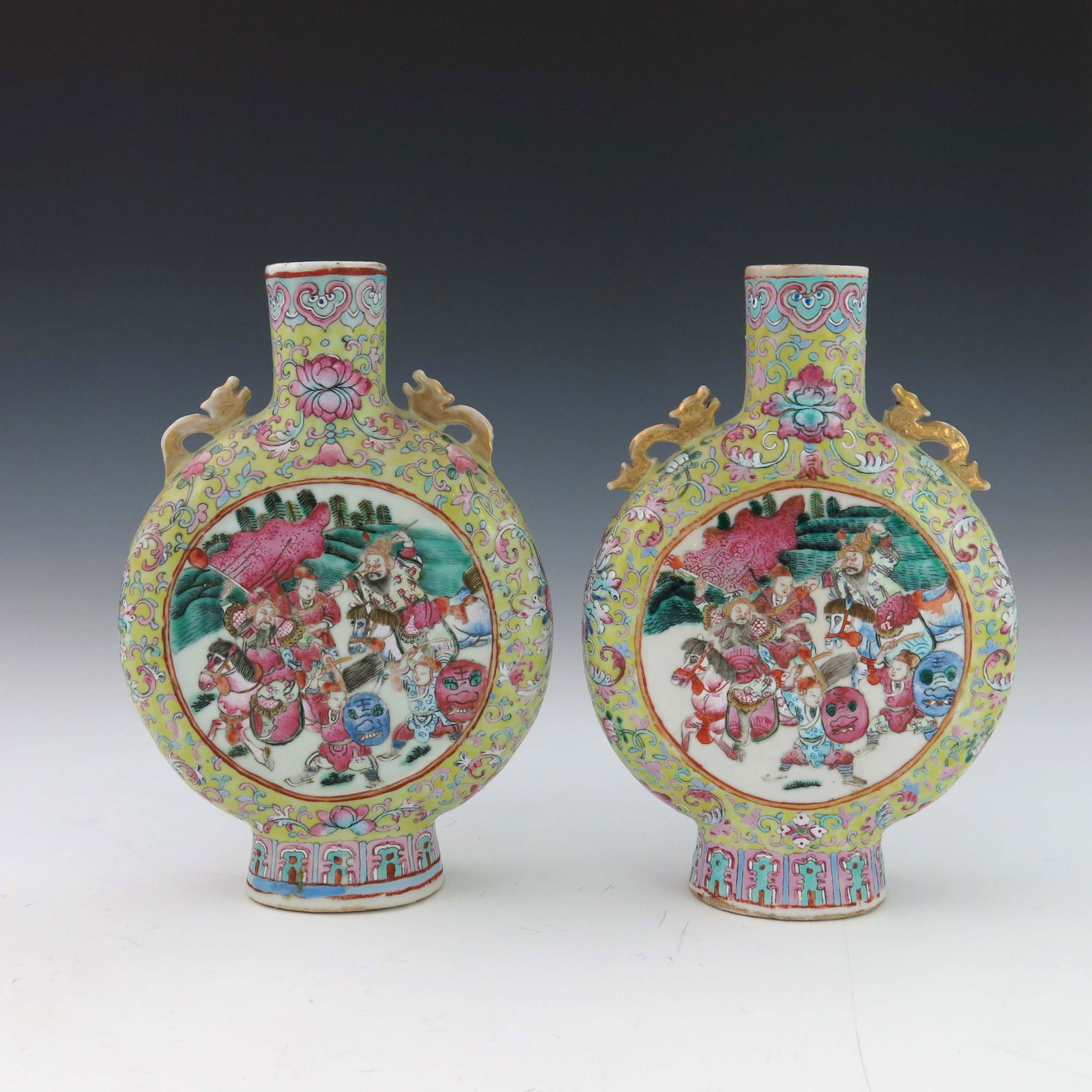 A pair of 19th Century Chinese moonflask (1 of 4)