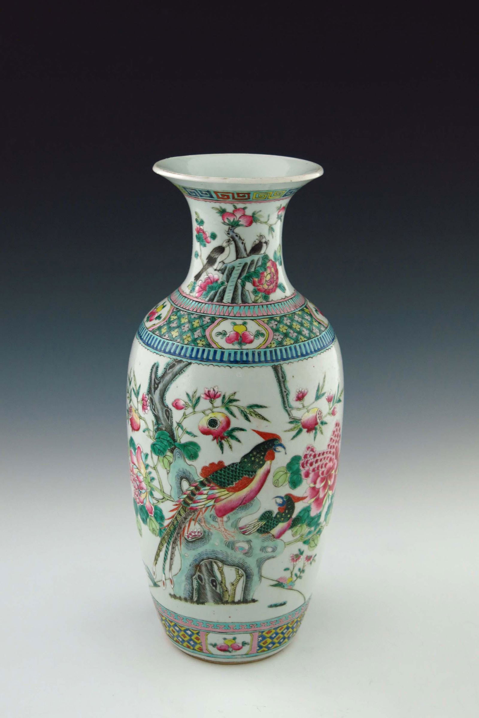 A 19th Century Chinese baluster vase, fa (1 of 4)