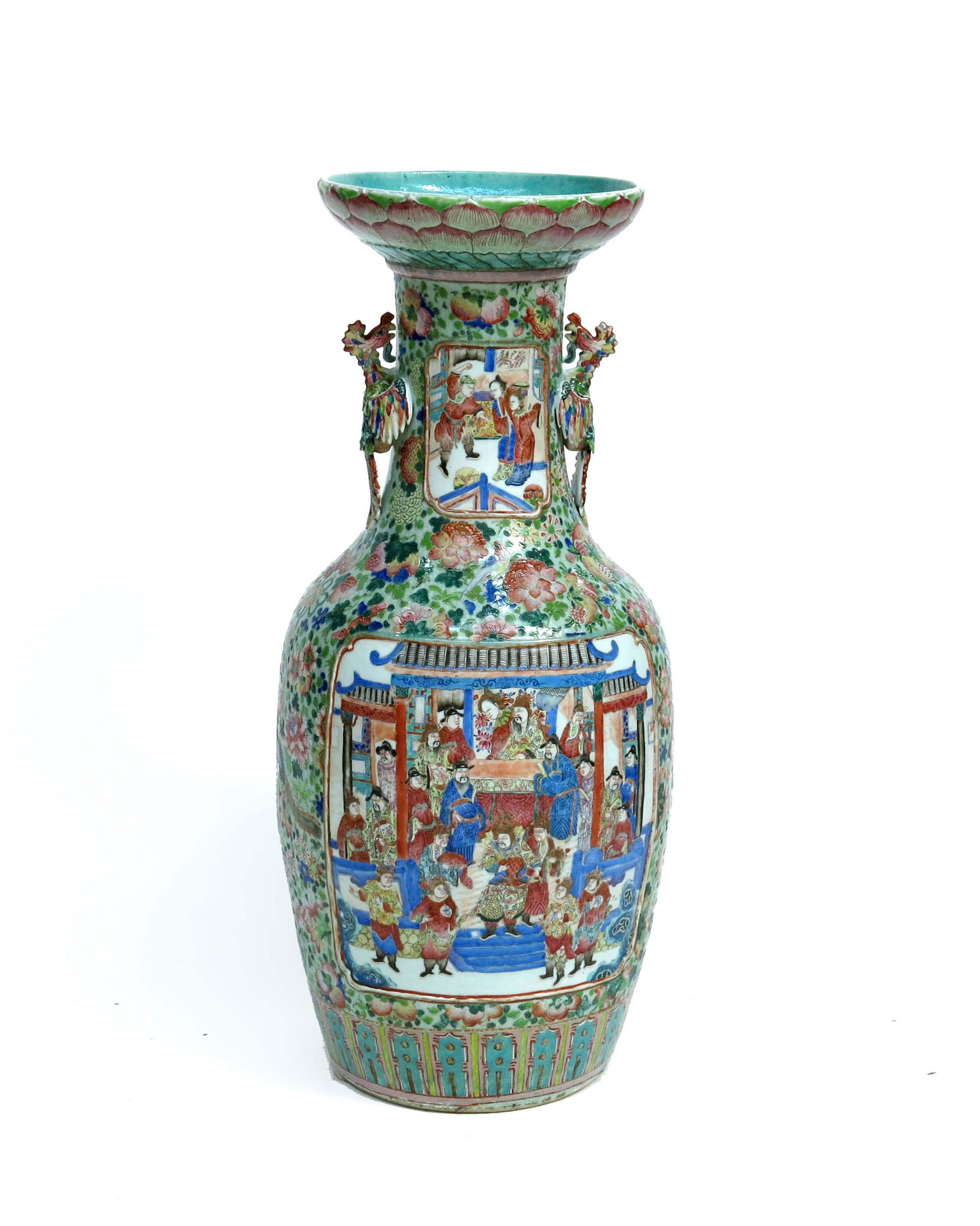 A monumental Chinese famille rose decora (1 of 6)