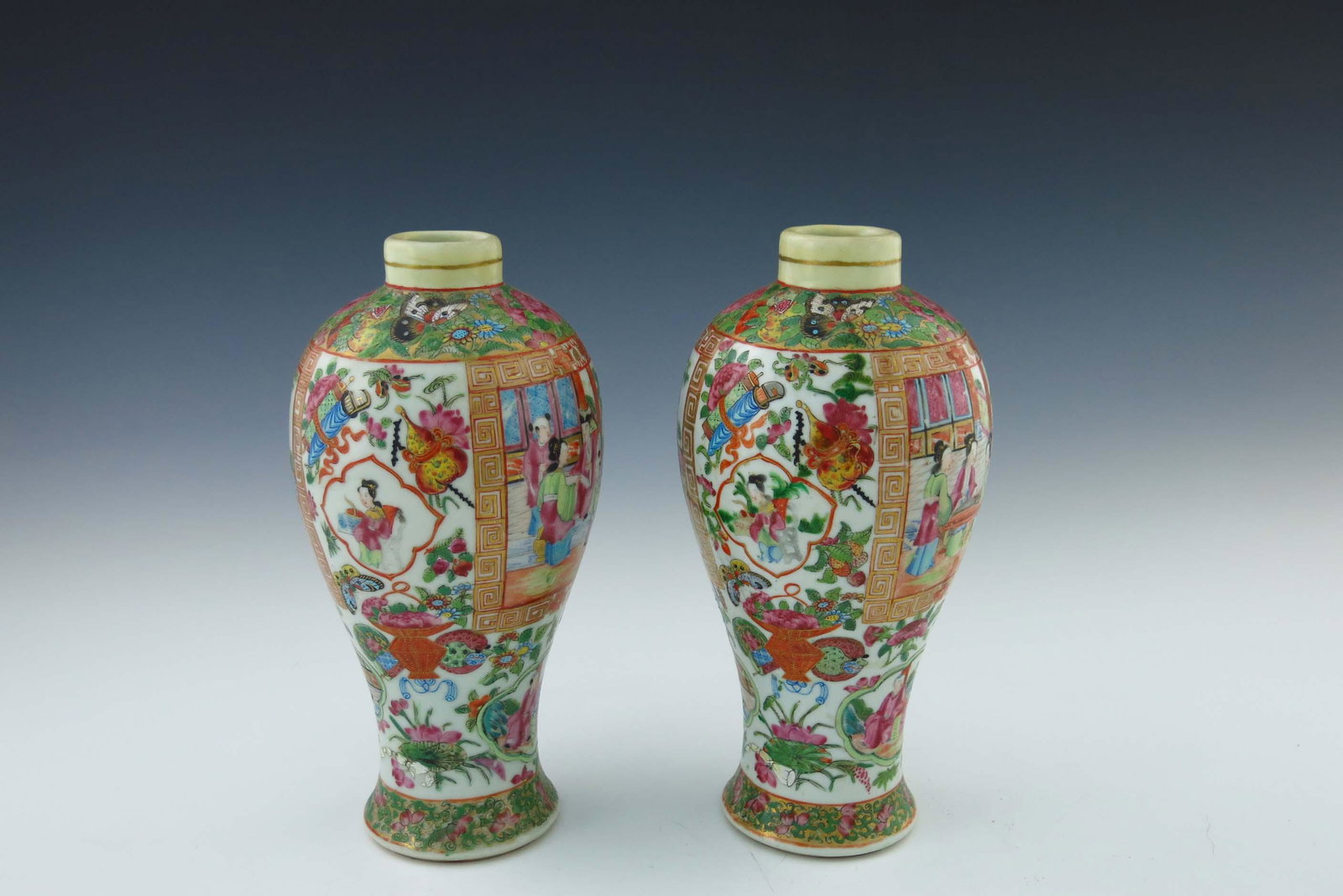A pair of 19th Century Cantonese enamel (1 of 4)