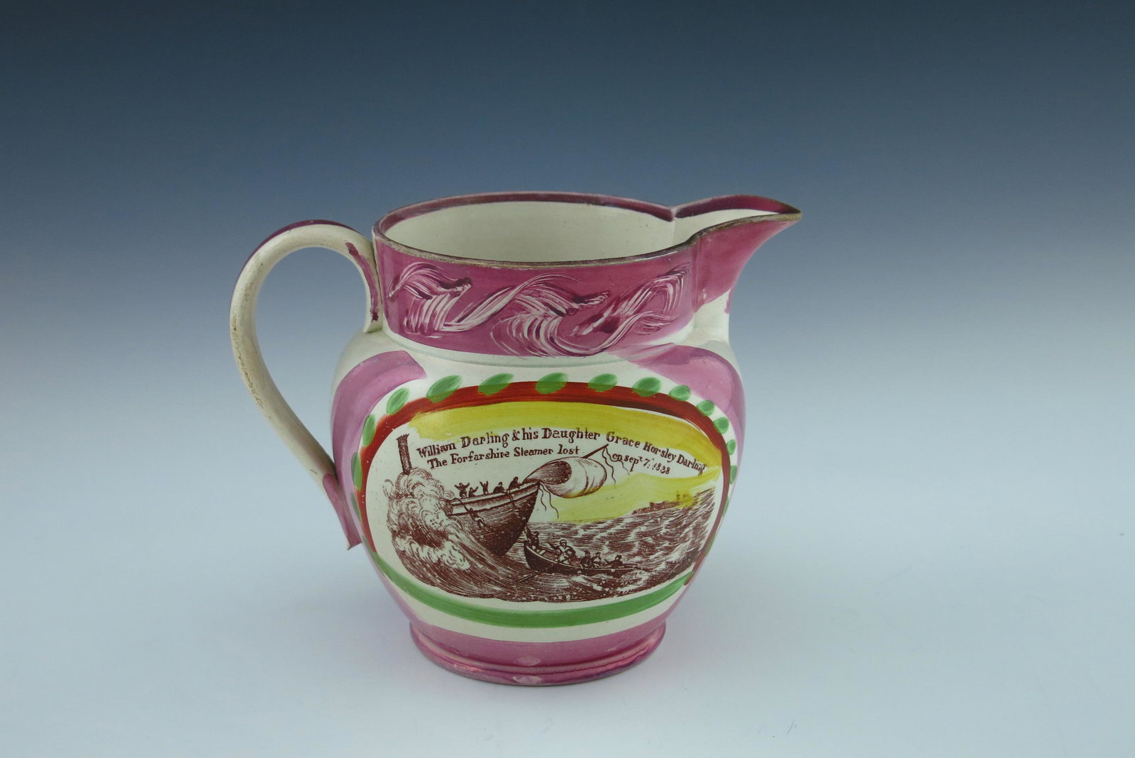 A Sunderland Lustre jug, Robert Maling, (1 of 4)