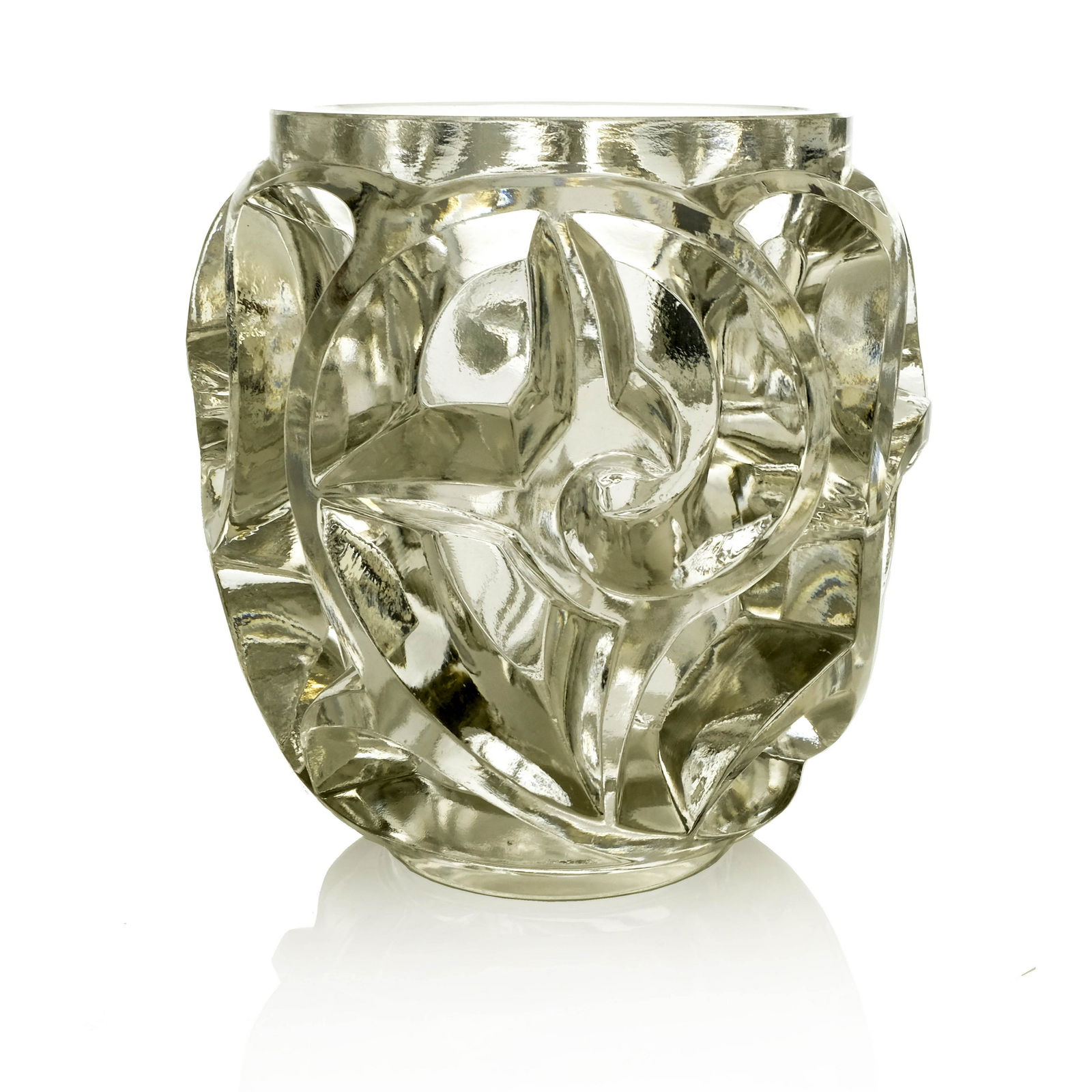 Rene Lalique, A Tourbillons Glass Vase,