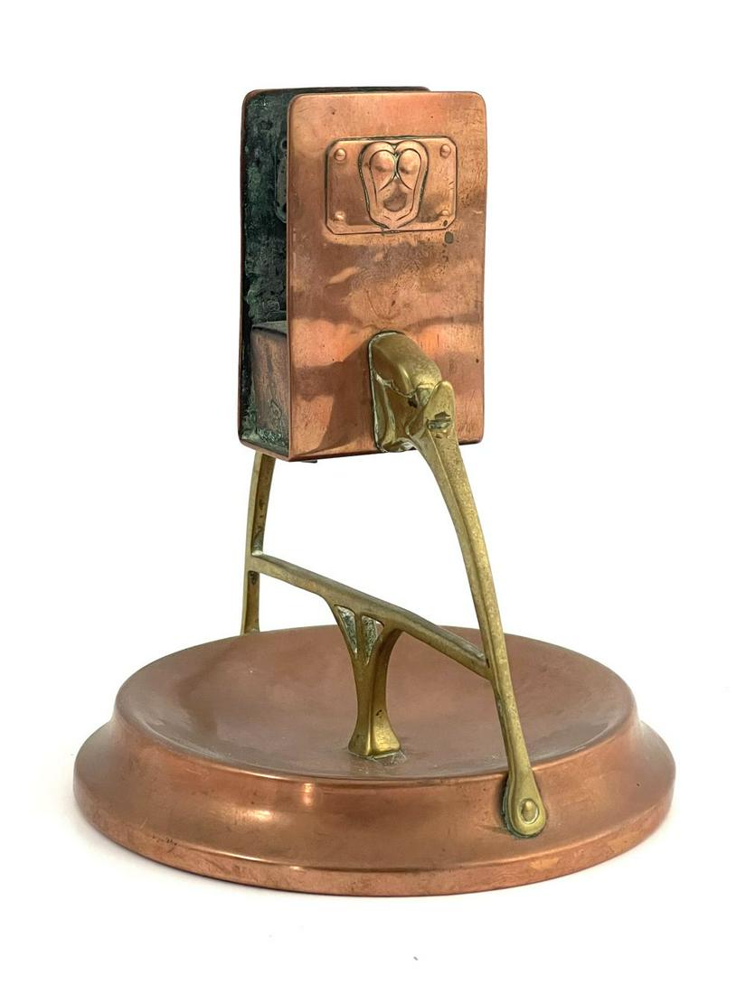 WMF, a Jugendstil copper and brass match (1 of 2)