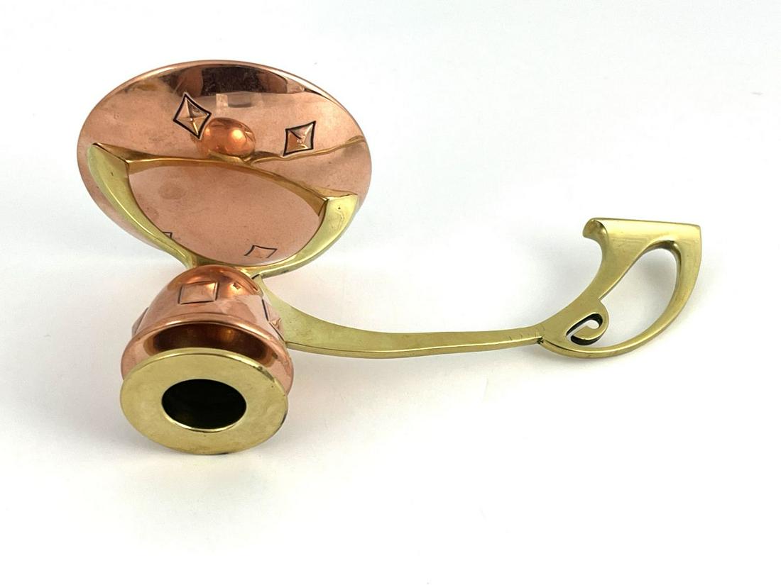 A Jugendstil copper and brass chamber st (1 of 4)